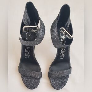 BRAND NEW Calvin Klien Glitter Heels Size 10